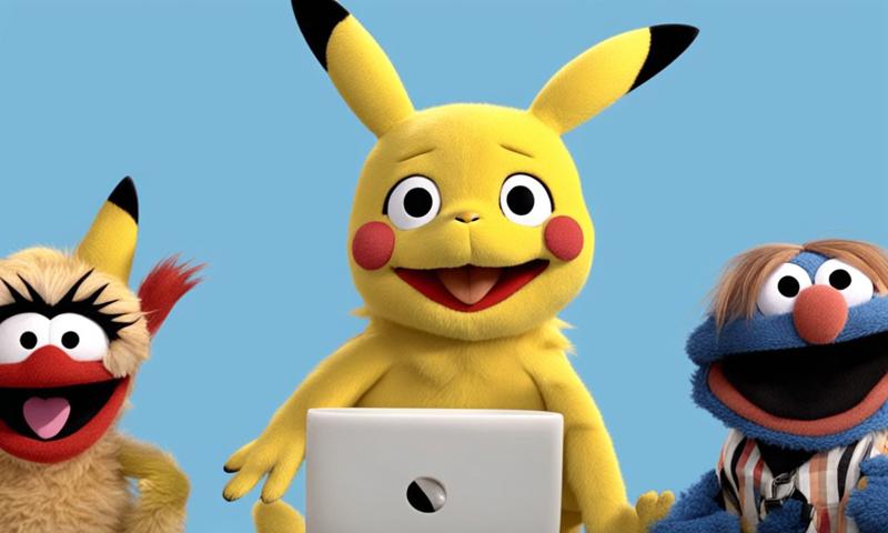 00080-20231114231013-7780-Pikachu playinh with his Pokemon friends  MuppetShow  _lora_SDXL-MuppetShow-Lora-step00002500_1.0_.jpg